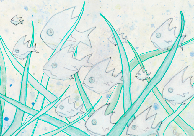 Illustration Scary Fishes 001